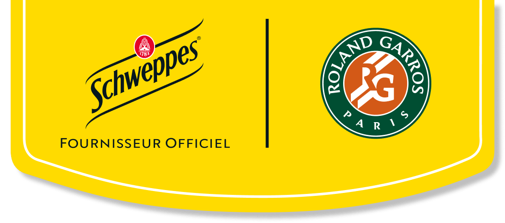 Logo Schweppers & Roland Garros